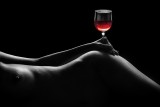 A GLASS OF RED WINE