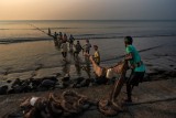 Fishing in the sea