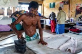 Man Ironing