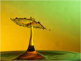Coloured water drop