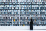 in the library