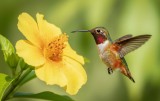 multicolored hummingbird