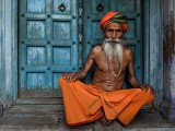 Sitting at the Door