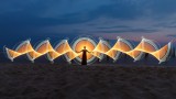 Orange lightpainting