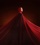 Red Veil Glows with Radiance