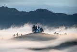 Islet in the middle of the fog