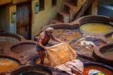 Leather dyeing workshop