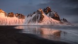 Winter sun on the Vestrahorn