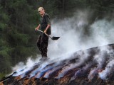 Smoke from the holes